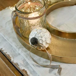 LOBERON Kerzentablett Velarosas gold Online