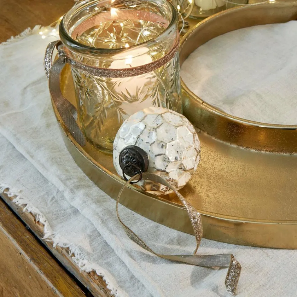 LOBERON Kerzentablett Velarosas gold Online