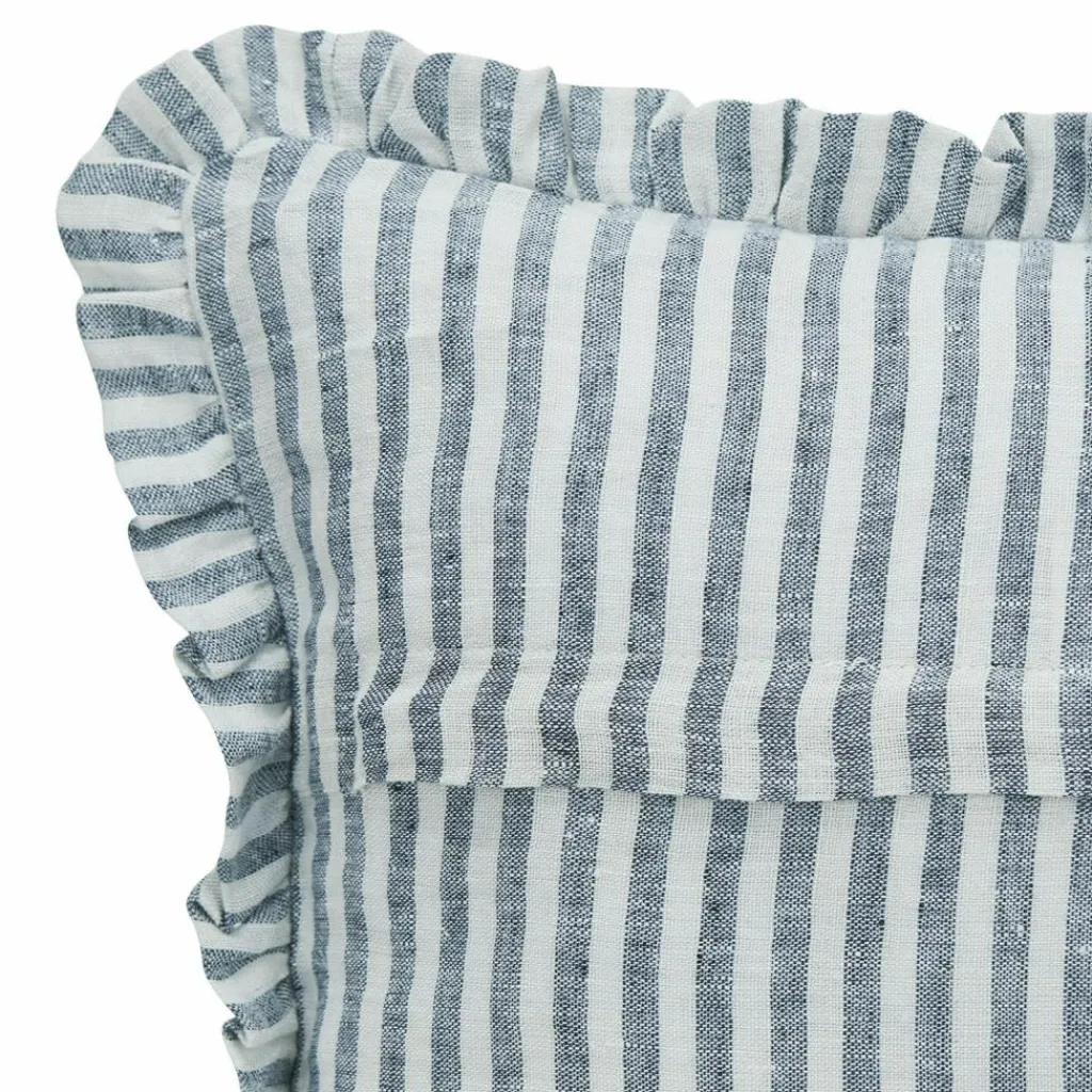 LOBERON Kissenhülle 2er Set Brenda blau/weiß New