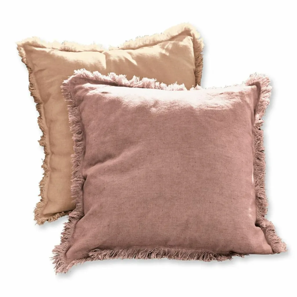 LOBERON Kissenhülle 2er Set Quebo rosa/orange New