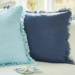 LOBERON Kissenhülle 2er Set Quebo türkis/blau