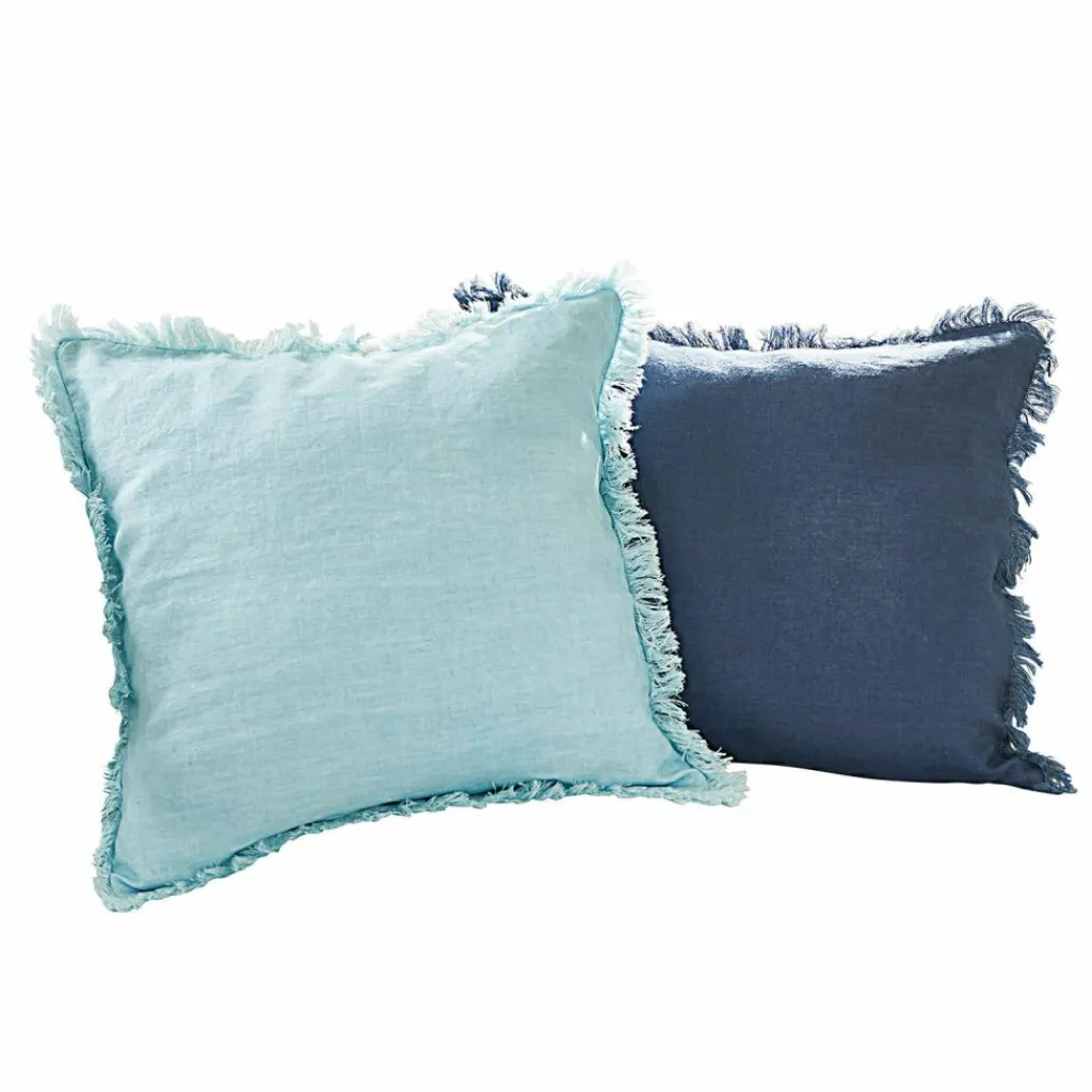 LOBERON Kissenhülle 2er Set Quebo türkis/blau