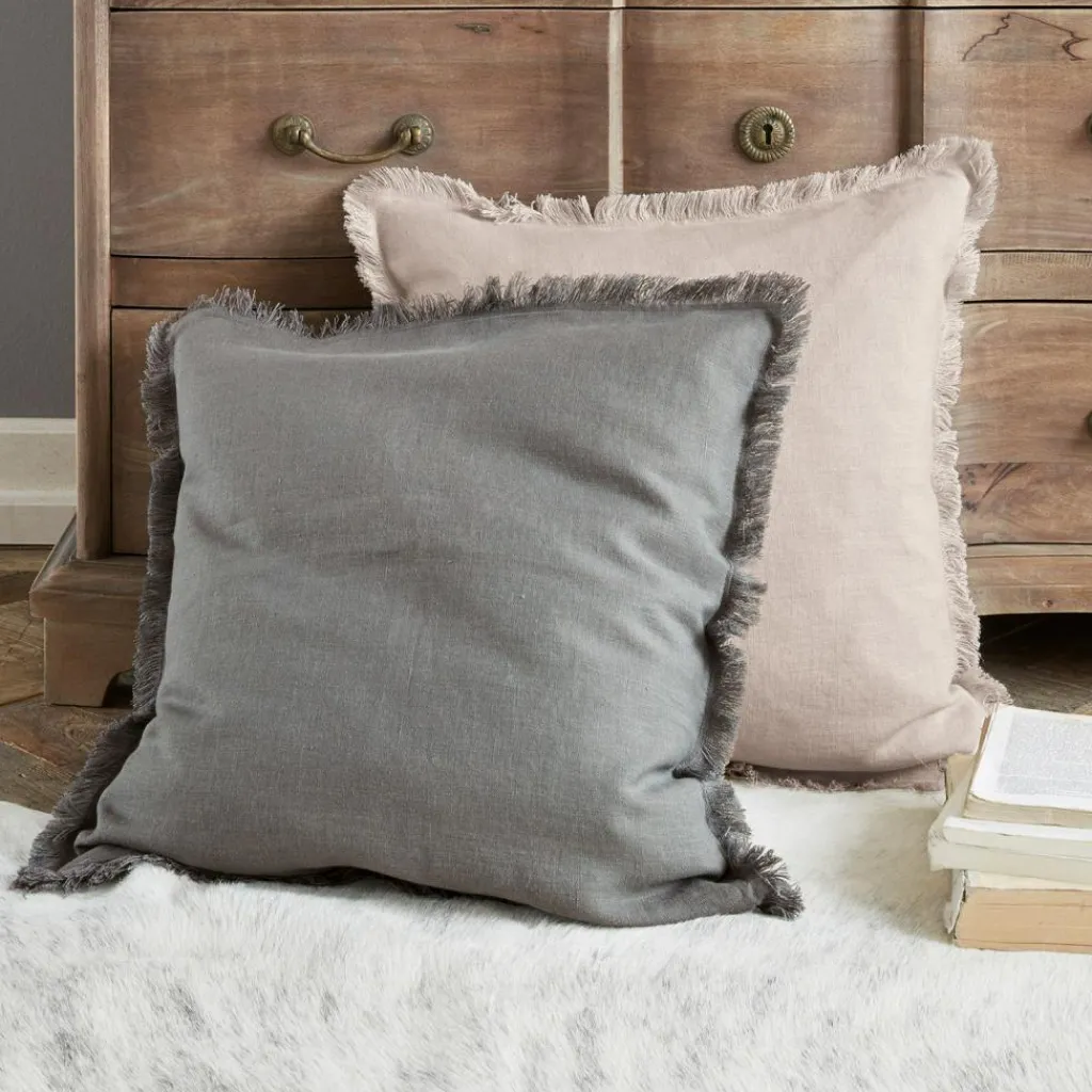 LOBERON Kissenhülle 2er Set Quebo grau/beige Clearance