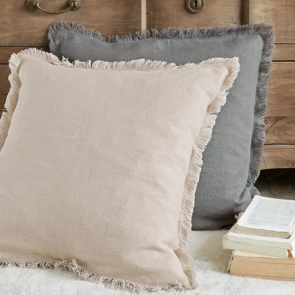 LOBERON Kissenhülle 2er Set Quebo grau/beige Clearance