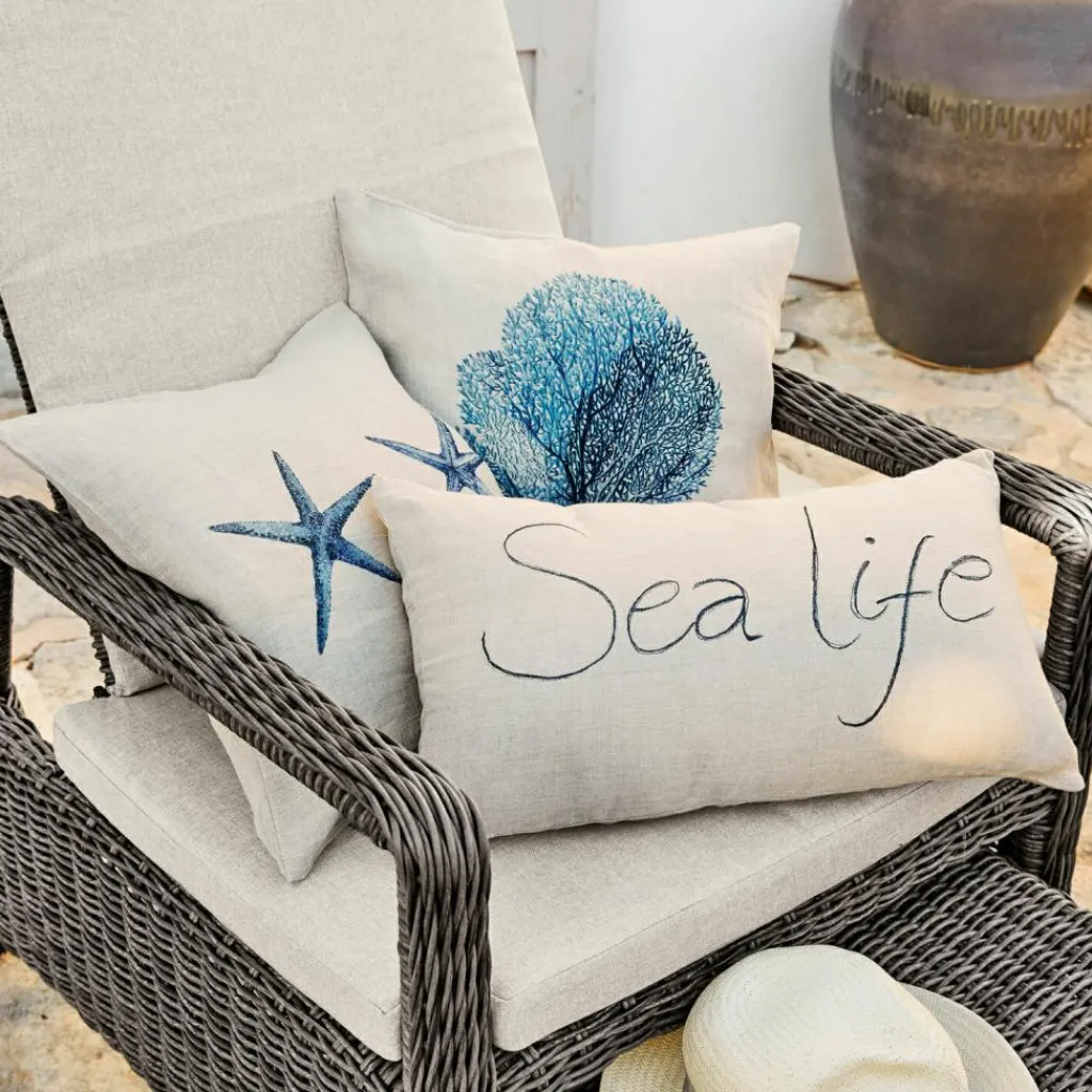 LOBERON Kissenhülle 3er Set Sea life Sale
