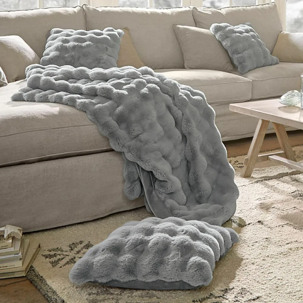 LOBERON Kissenhülle 2er Set Zalina grau Outlet