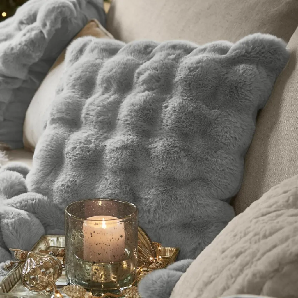 LOBERON Kissenhülle 2er Set Zalina grau Outlet