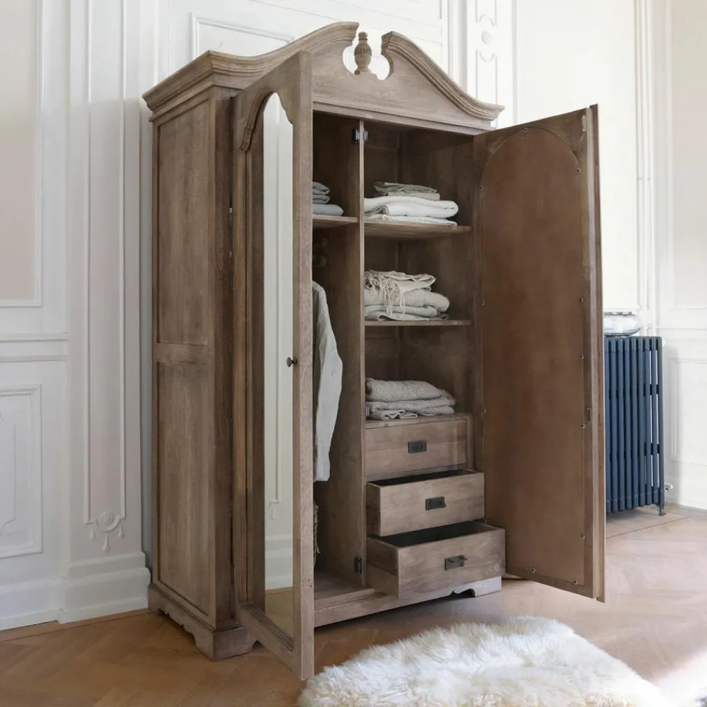 LOBERON Kleiderschrank Somerset antikbraun Online