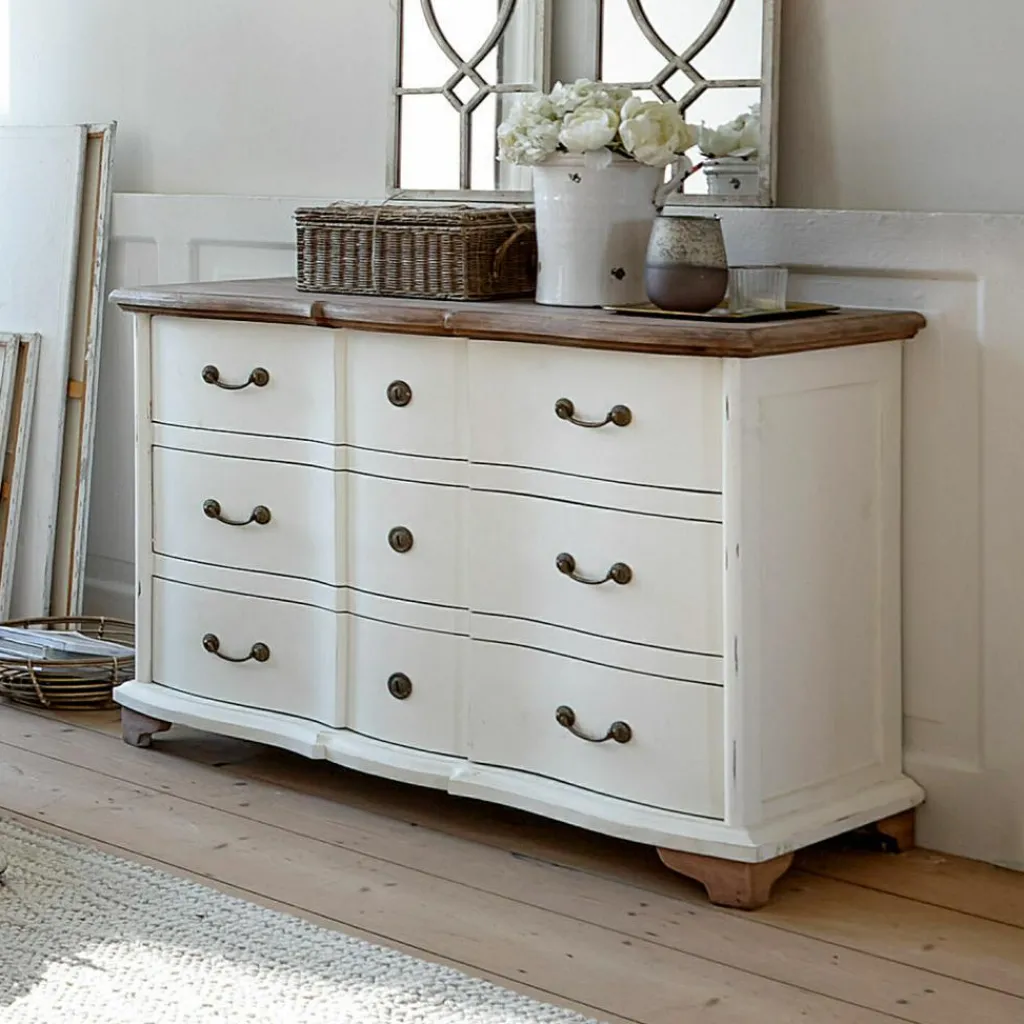 LOBERON Kommode Aiguillon creme/braun Outlet