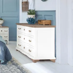 LOBERON Kommode Aiguillon creme/braun Outlet