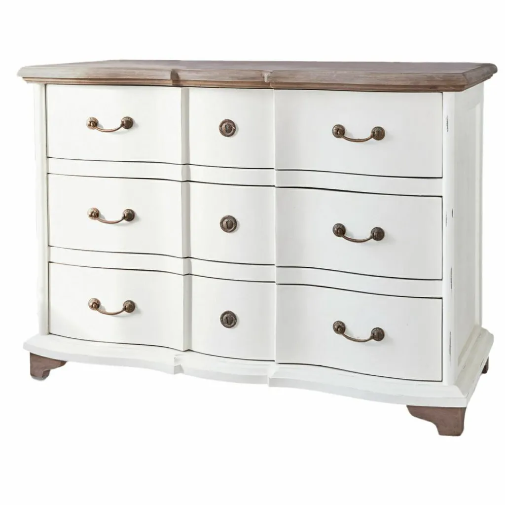 LOBERON Kommode Aiguillon creme/braun Outlet