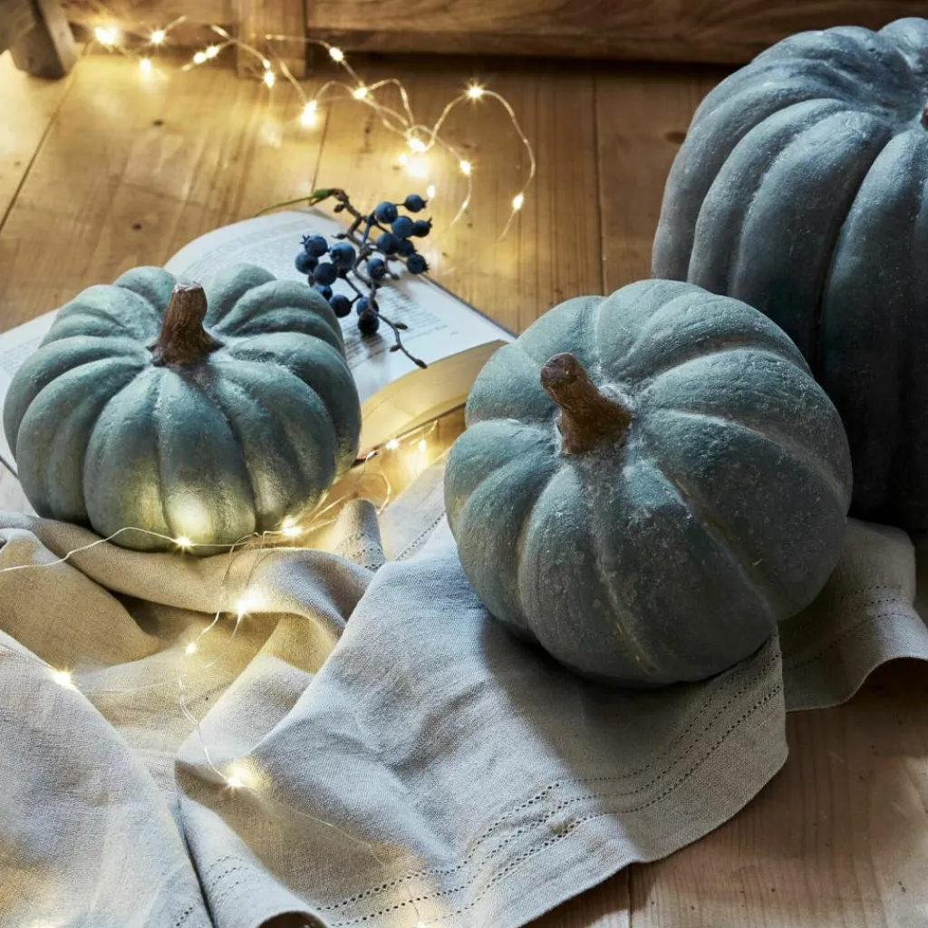 LOBERON Kürbis 3er Set Pumpkin blau Online
