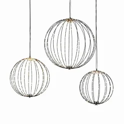 LOBERON LED-Kugel 3er Set Brilliante schwarz Discount