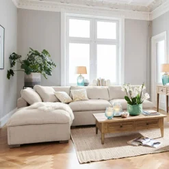 LOBERON Modulsofa Baladou creme Outlet