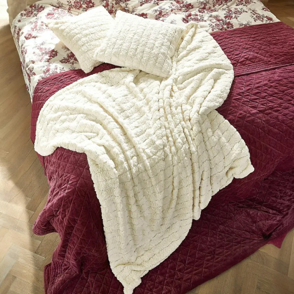 LOBERON Plaid Dorelice weiß Discount