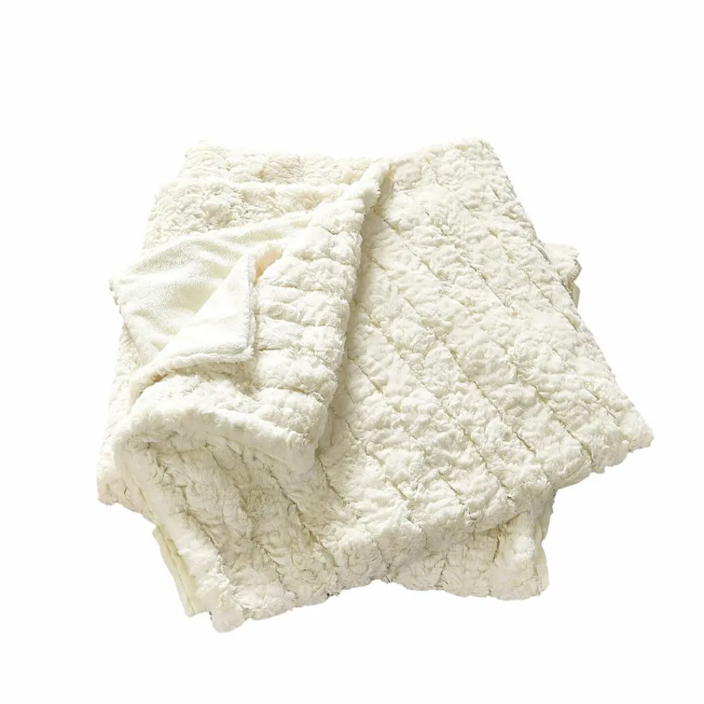 LOBERON Plaid Dorelice weiß Discount