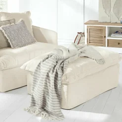 LOBERON Plaid Marpent creme/grau Sale