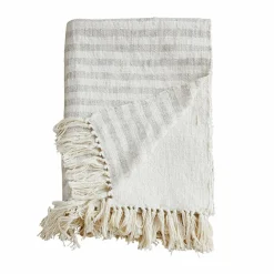 LOBERON Plaid Marpent creme/grau Sale
