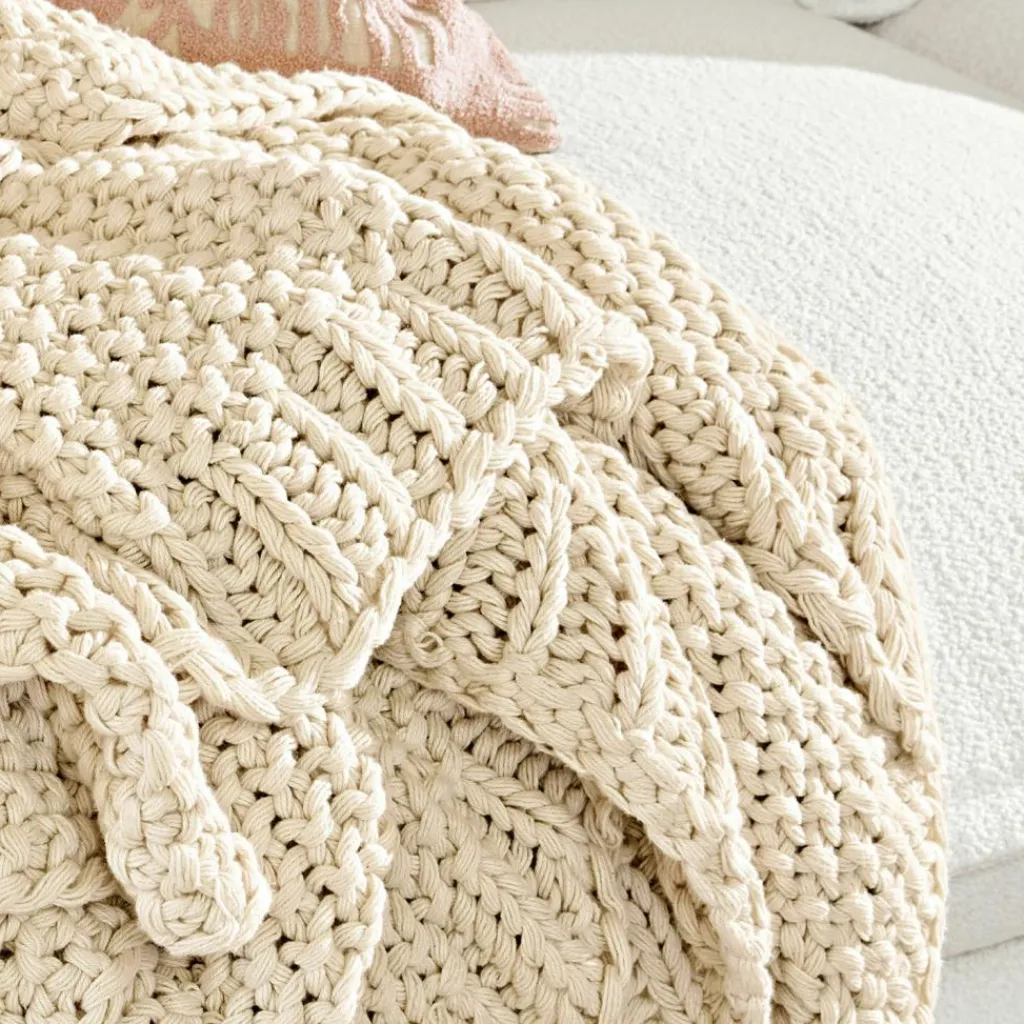 LOBERON Plaid Plixoren beige Clearance
