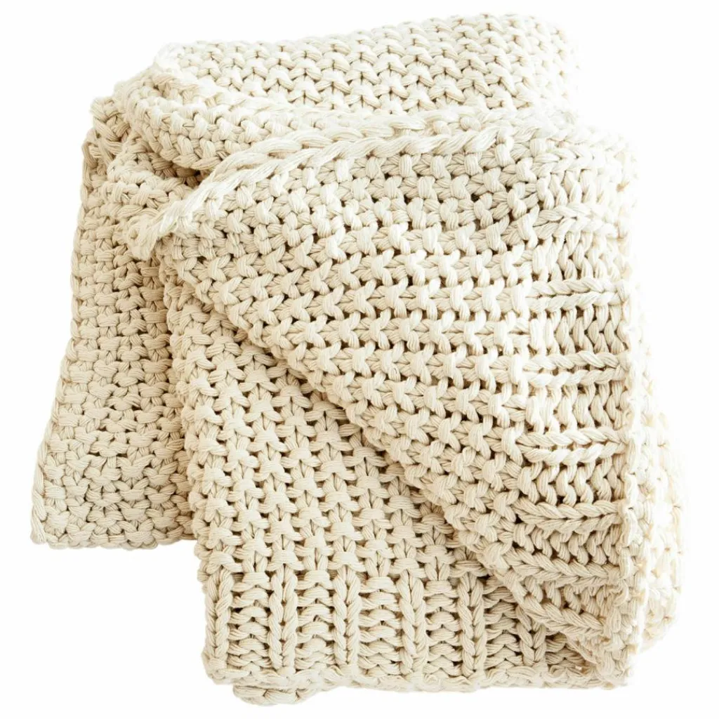 LOBERON Plaid Plixoren beige Clearance