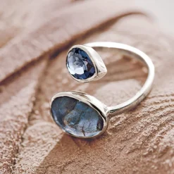 LOBERON Ring Meadow blau/silber Best