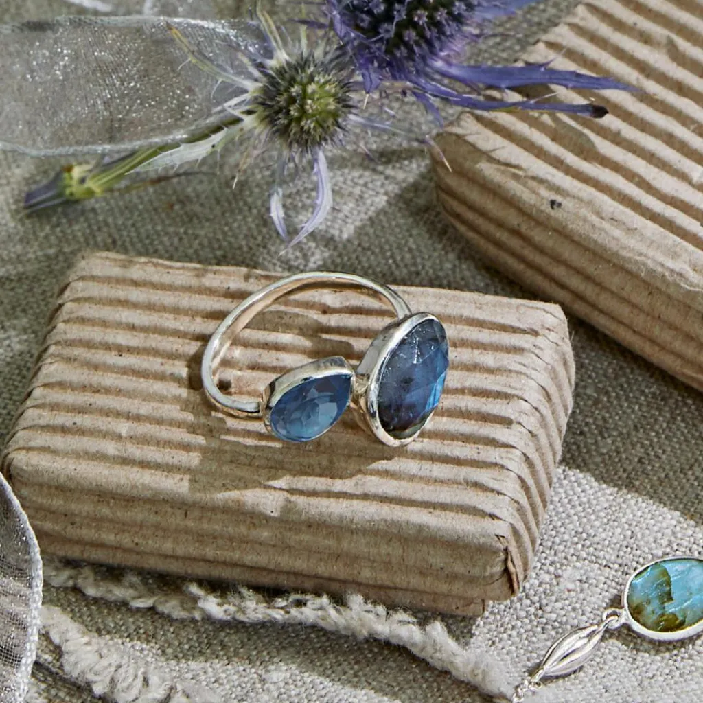 LOBERON Ring Meadow blau/silber Best