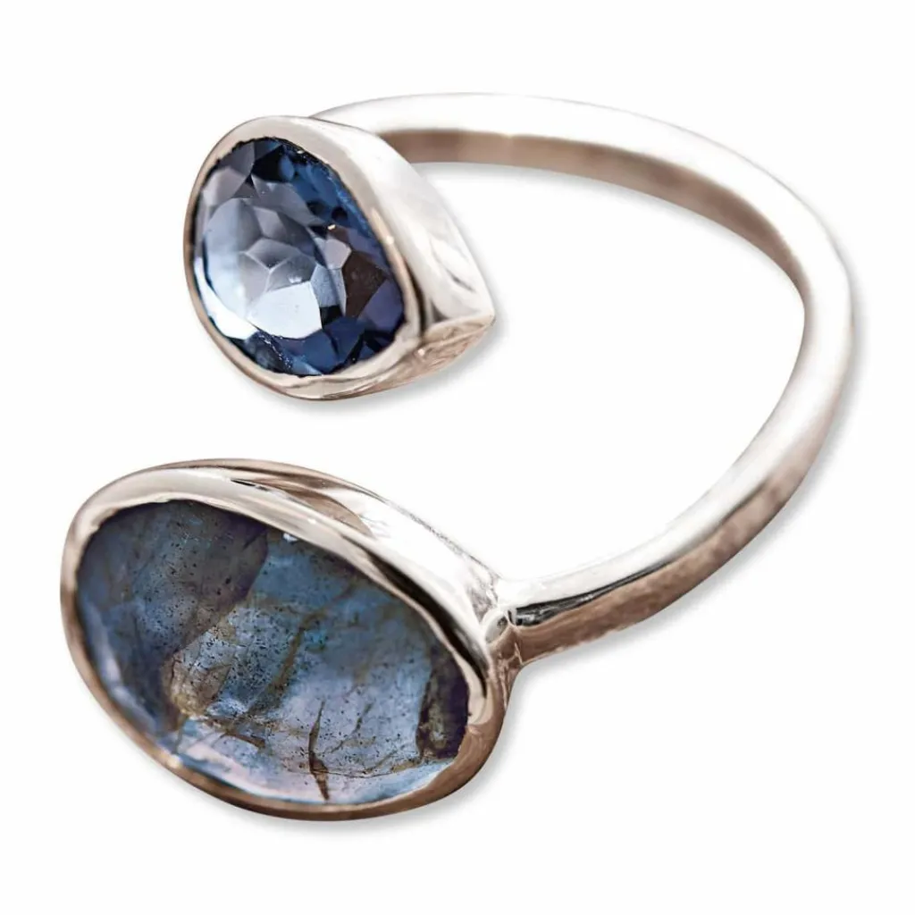 LOBERON Ring Meadow blau/silber Best