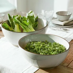 LOBERON Salatschüssel 2er Set Biarré grau Sale