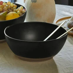 LOBERON Salatschüssel 2er Set Biarré schwarz Hot