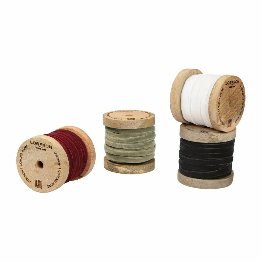 LOBERON Samtband 4er Set Hilary bunt Sale