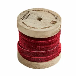 LOBERON Samtband Ulvane rot Discount