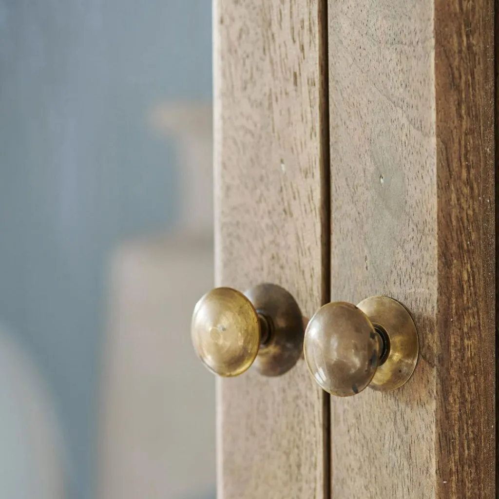 LOBERON Schrank Garrard antikbraun/hellgrau Outlet