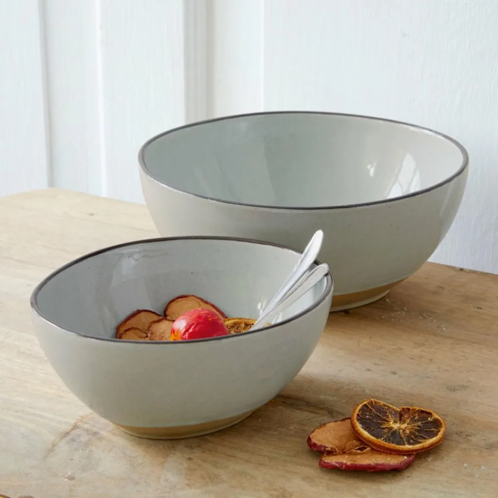 LOBERON Schüssel 2er Set Biarré grau Discount