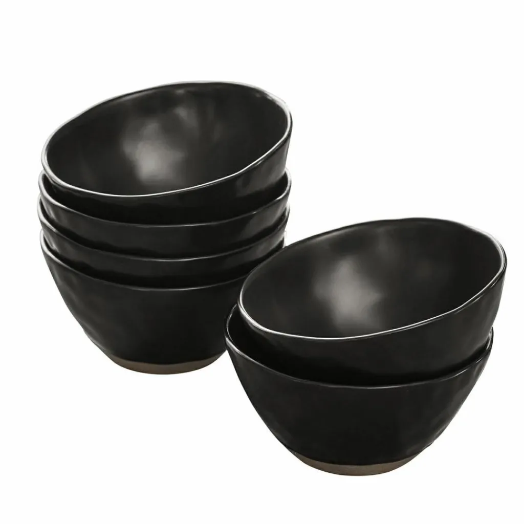 LOBERON Schüssel 6er Set Biarré schwarz Best