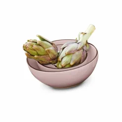 LOBERON Schüssel 2er Set Biarré rosa New
