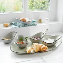LOBERON Servierschälchen 6er Set Biarré grau Online