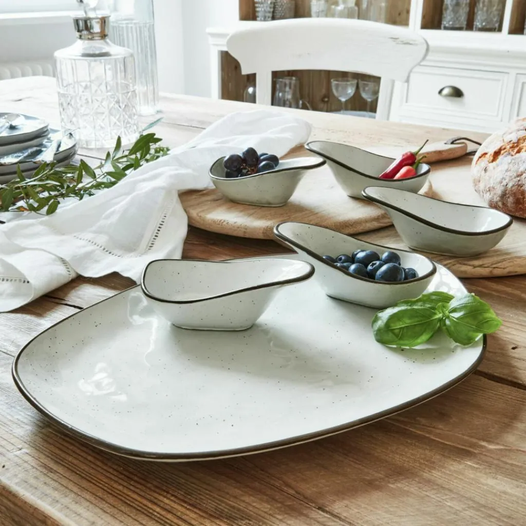 LOBERON Servierschälchen 6er Set Biarré grau Online