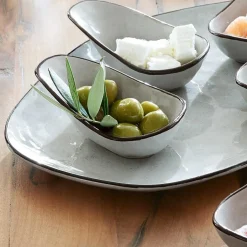 LOBERON Servierschälchen 6er Set Biarré grau Online