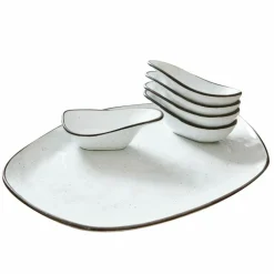 LOBERON Servierschälchen 6er Set Biarré weiß Hot