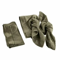LOBERON Serviette 4er Set Covent Garden olivgrün Discount
