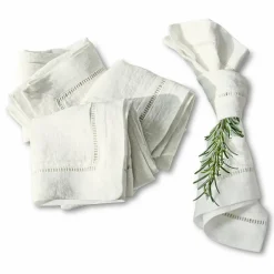 LOBERON Serviette 4er Set Covent Garden weiß Discount