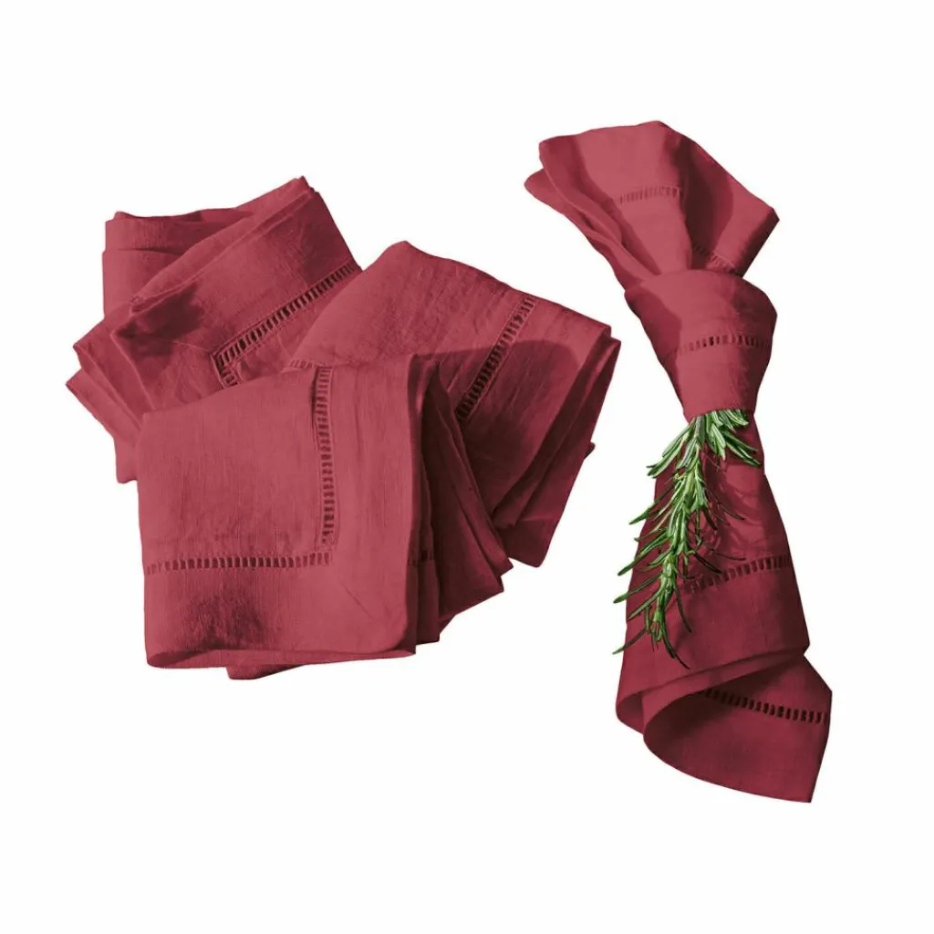 LOBERON Serviette 4er Set Covent Garden rot Outlet
