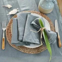 LOBERON Serviette 4er Set Ghis grün Clearance