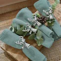 LOBERON Serviette 4er Set Ghis grün Clearance