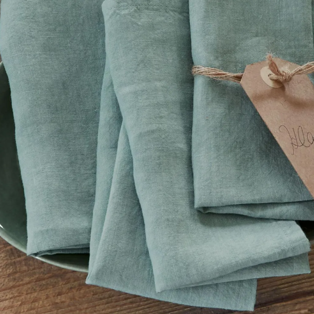 LOBERON Serviette 4er Set Ghis grün Clearance