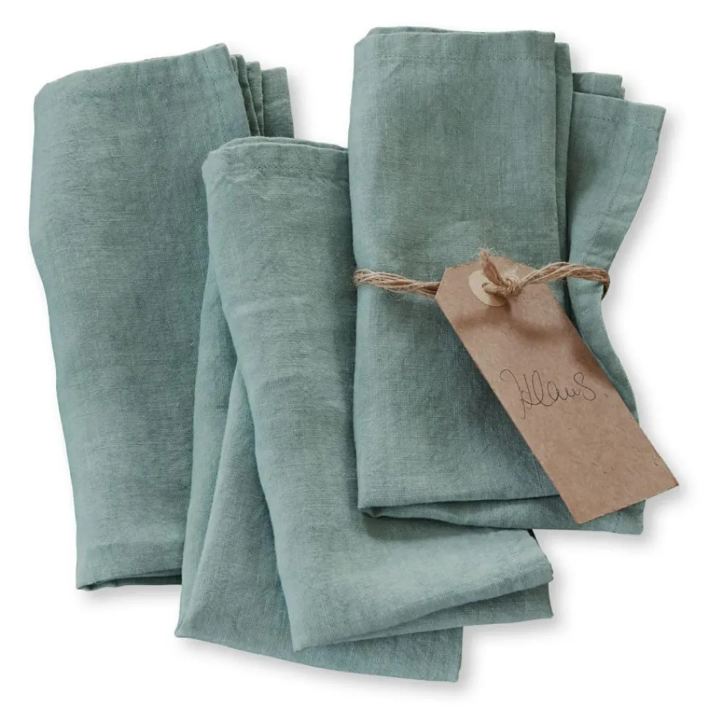 LOBERON Serviette 4er Set Ghis grün Clearance