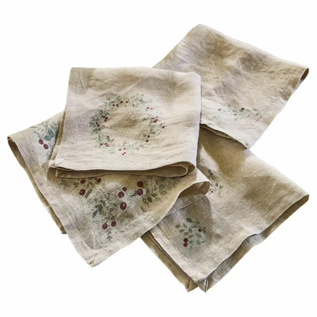 LOBERON Serviette 4er Set Lenius Hot