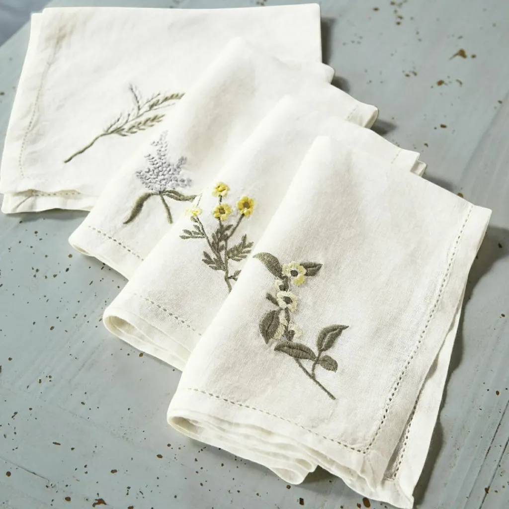 LOBERON Serviette 4er Set Lentilly New