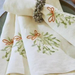 LOBERON Serviette 4er Set Mistletoe Hot
