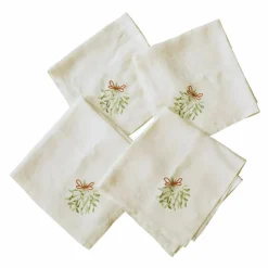 LOBERON Serviette 4er Set Mistletoe Hot